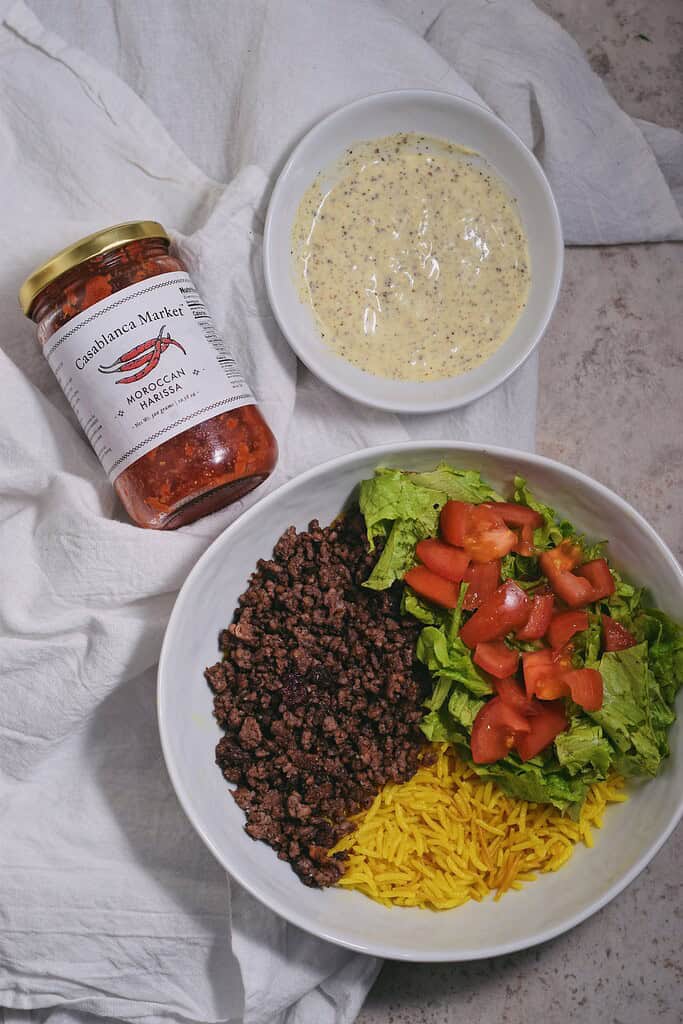 Copycat Halal Guys Beef and Rice Bowl