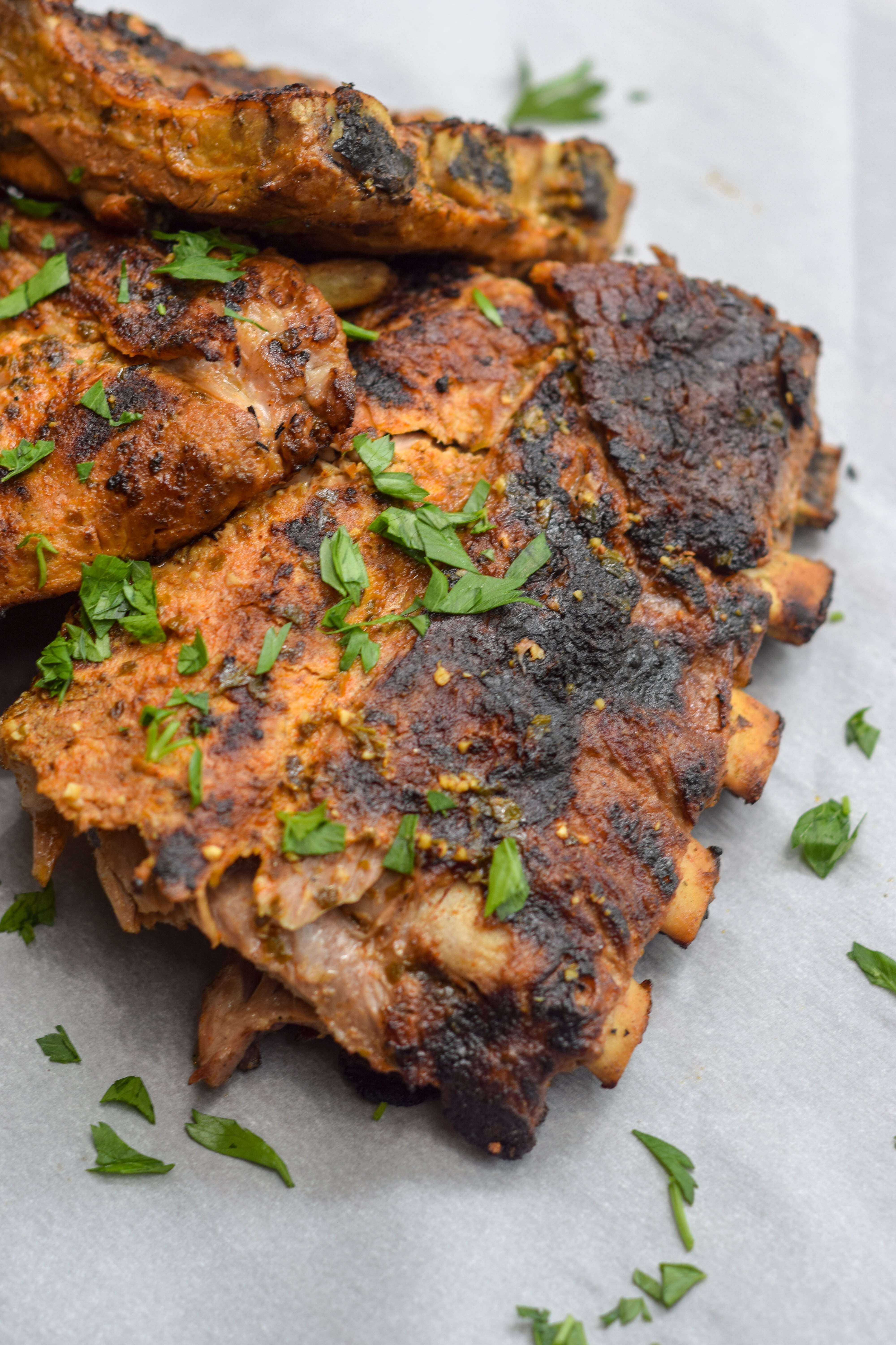 Latin Style Garlic Pork Ribs