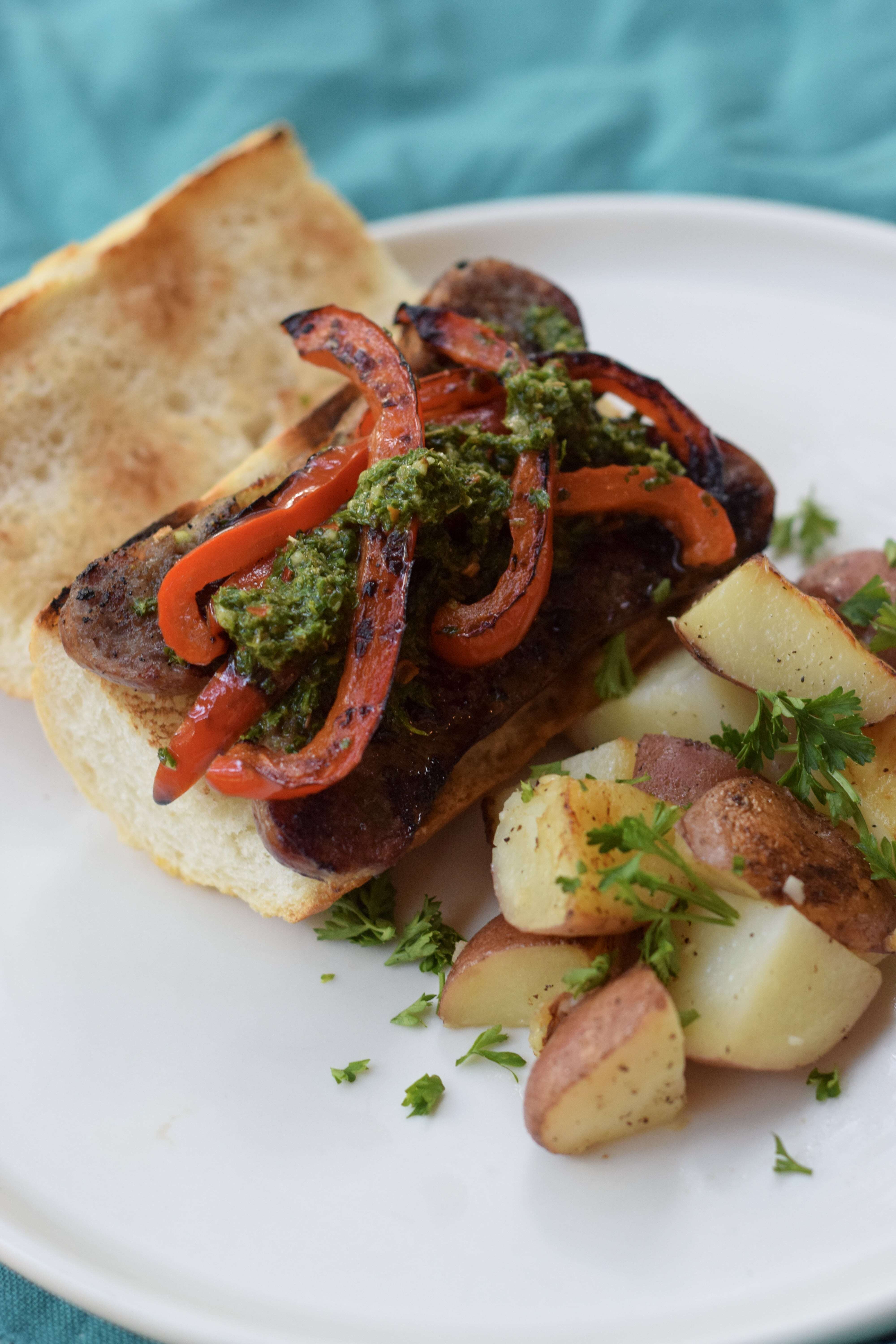 Argentinian Choripan with Chimichurri