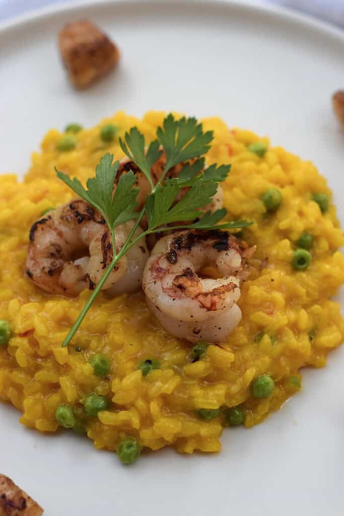 Saffron Risotto with Seafood