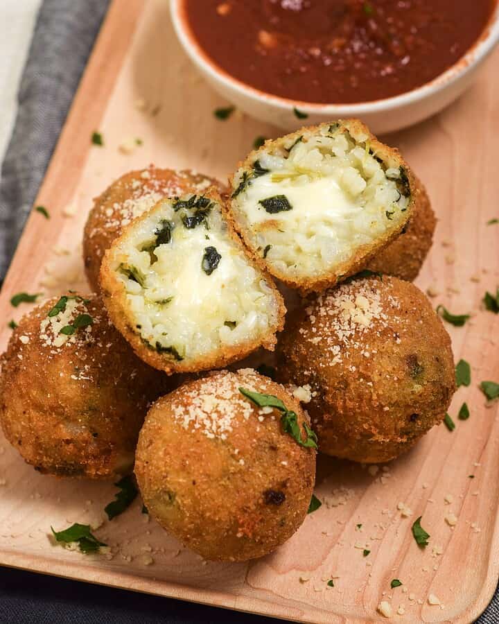 Spinach and Artichoke Arancini