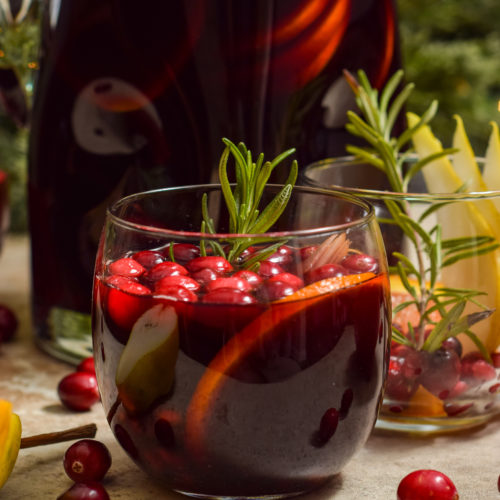 Holiday Sangria (Red Christmas Sangria) - Our Salty Kitchen