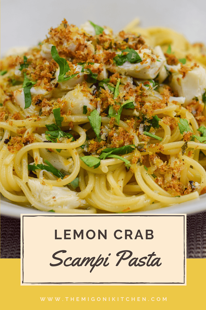 Lemon Crab Scampi Pasta