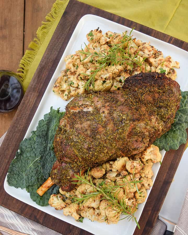 Mediterranean Herb Roasted Leg of Lamb